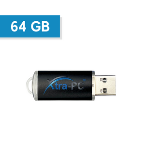 Xtra-PC 64GB drive, Black with Xtra-PC logo