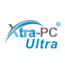 Load image into Gallery viewer, Xtra-PC Ultra logo, turquoise and gray
